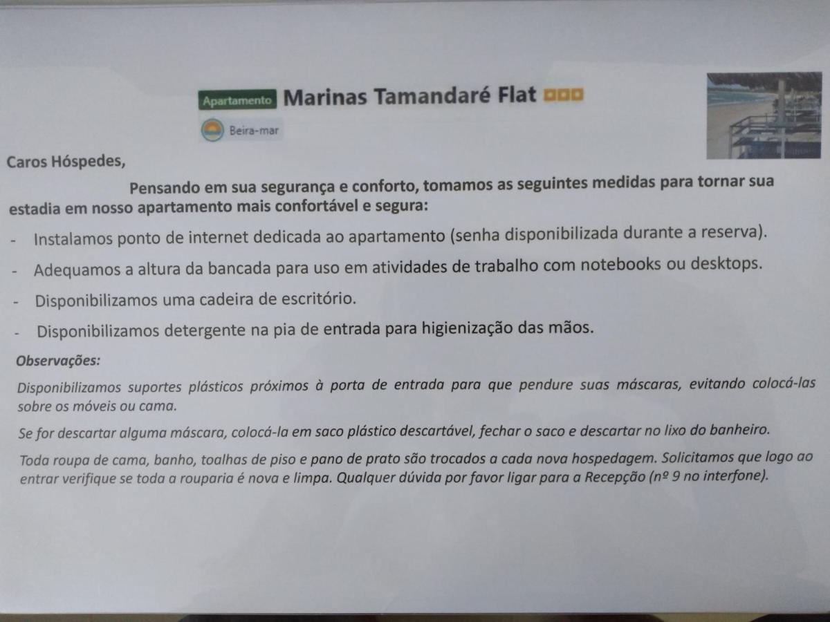 Apartamento Marinas Tamandaré Flat Exterior foto